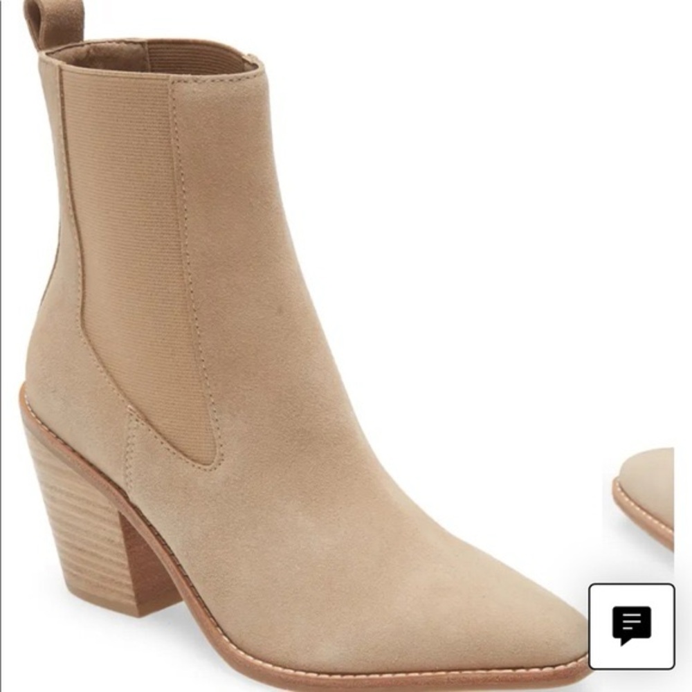 Women's Tan Suede Booties